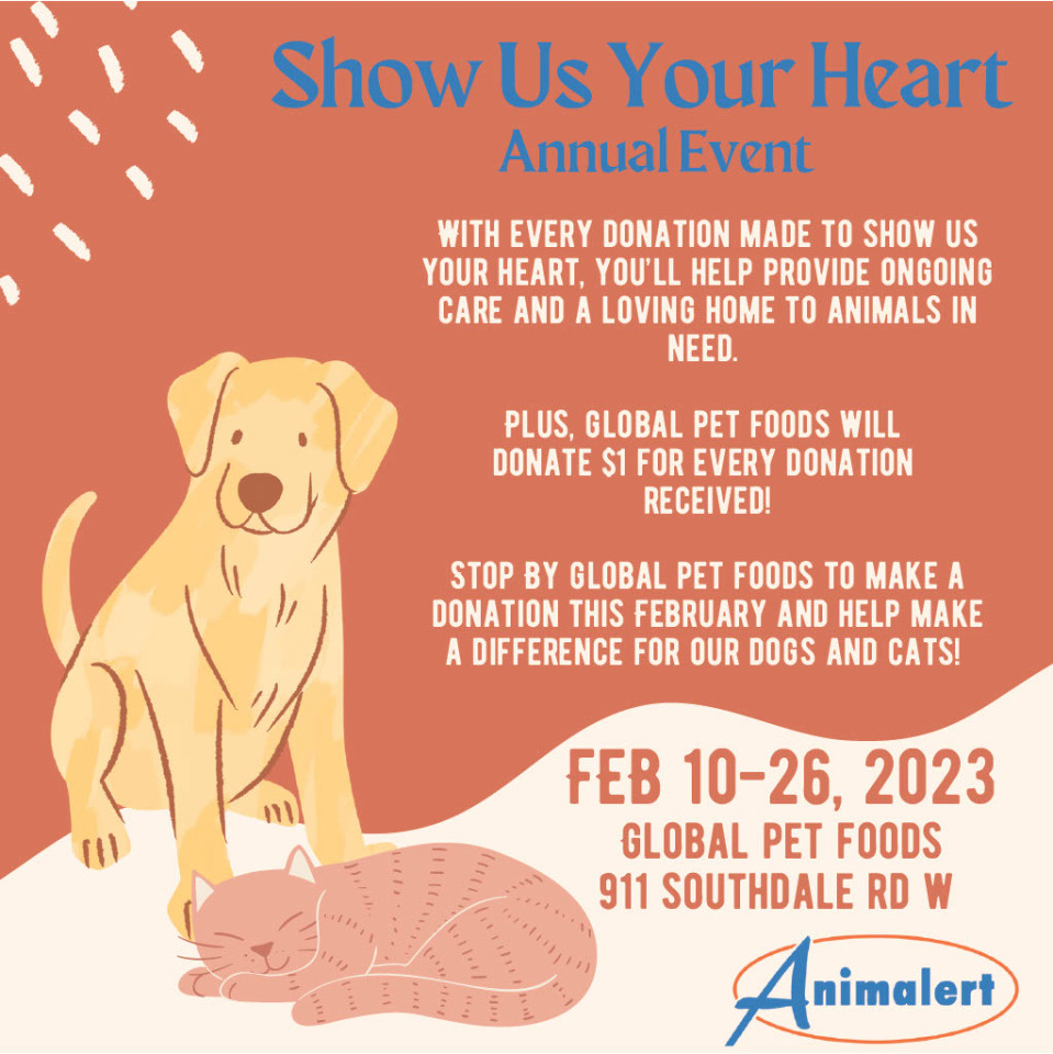 "Show Us Your Heart" By Global Pets!